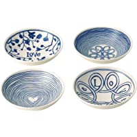 Royal Doulton Ellen Degeneres 400267659 Love - Juego de 4 cuencos (porcelana- 14 cm)- multicolor